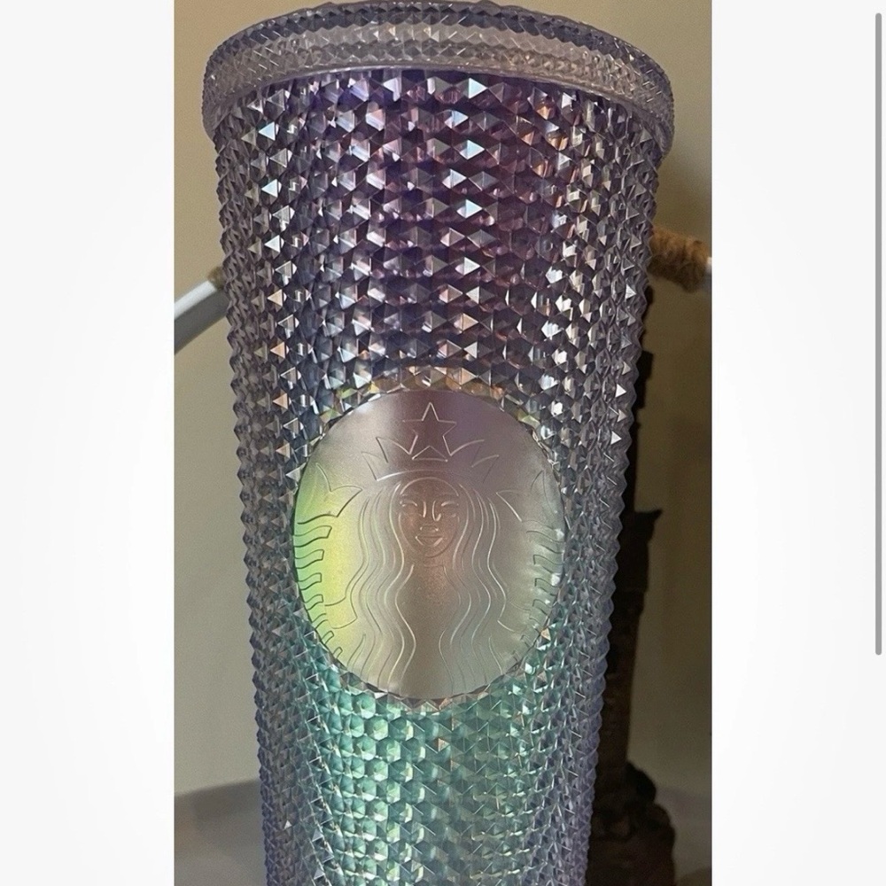 Starbucks 2023 Unicorn Studded Iridescent Venti Cold Cup Tumbler 24oz Bling